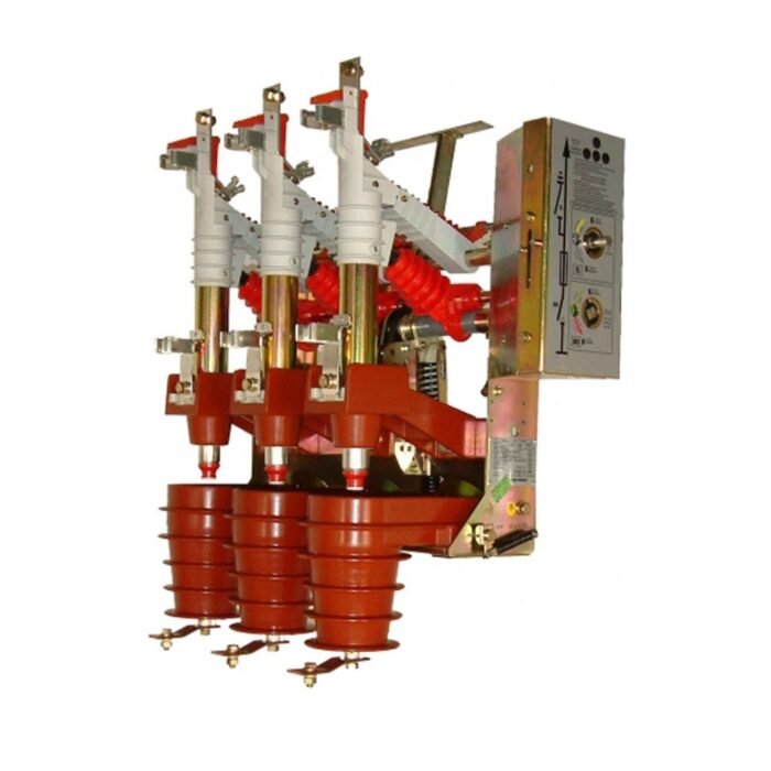 Seccionador tripolar c/portafusible 12kV 630A 20kAx2s posición invertida c/apertura automática